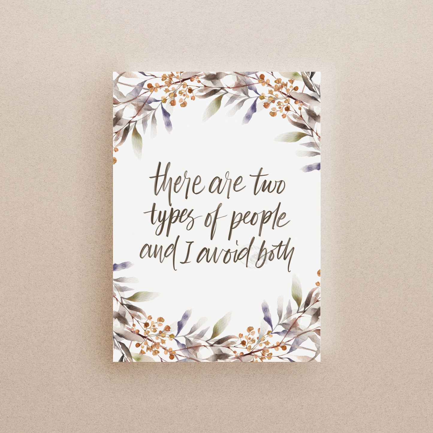I Avoid People Print