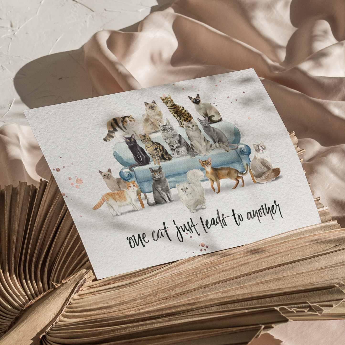 One Cat Leads To Another Print