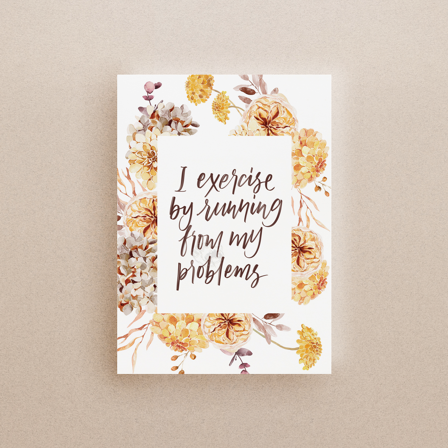 Exercise By Running From Problems Print