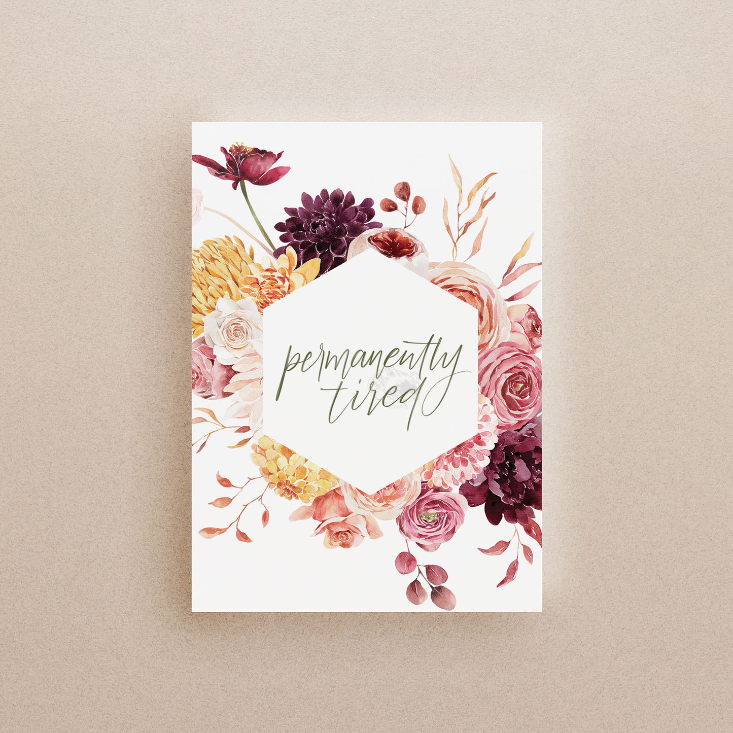 Permanently Tired Print