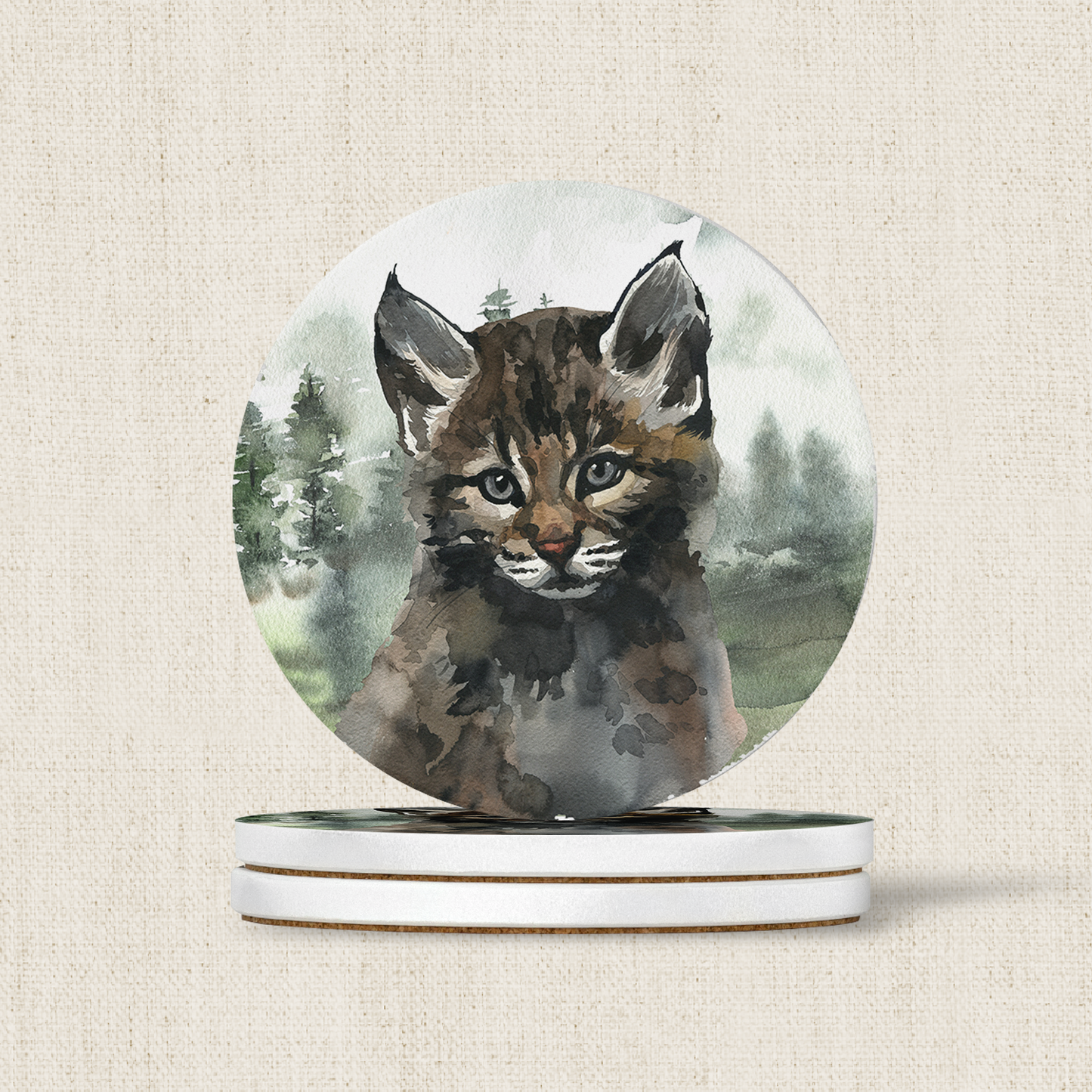 Lynx Kitten Coaster