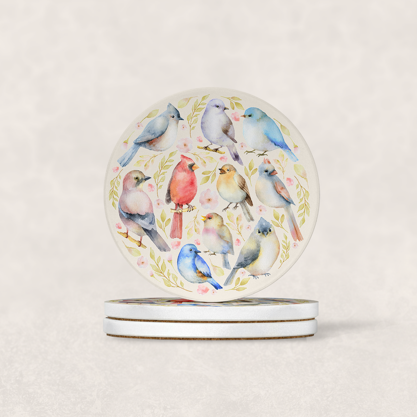 Birdsong Symphony Diatomite Coaster