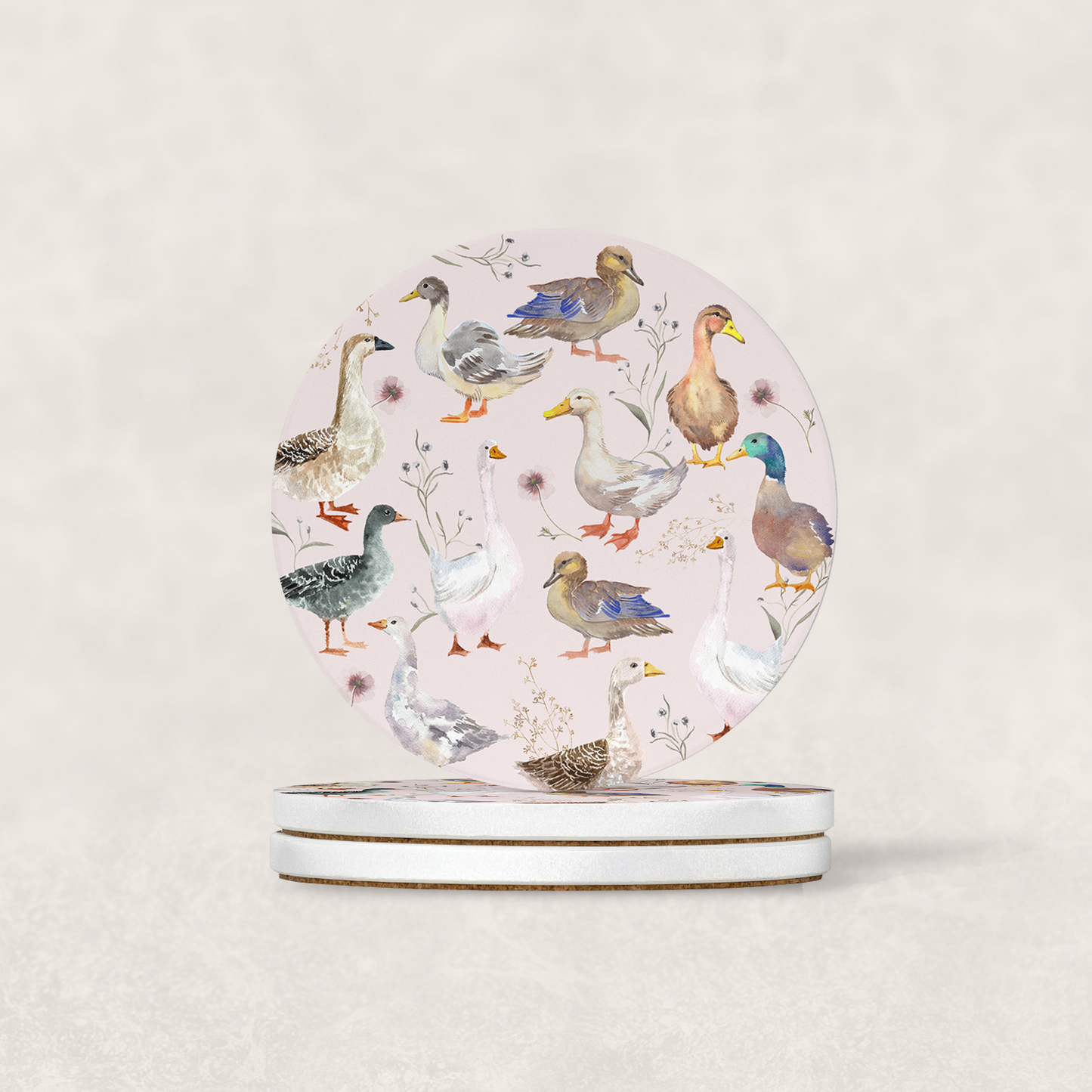 Duck Duck Goose Diatomite Coaster