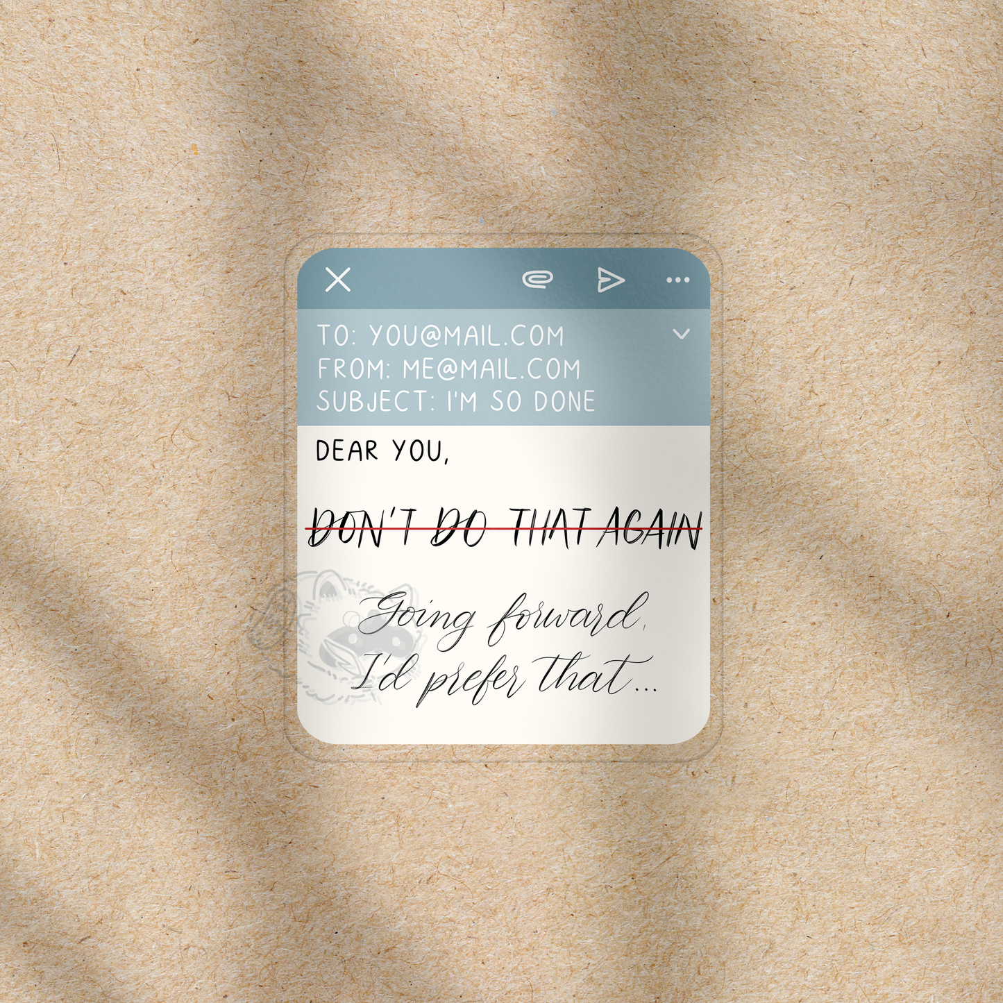 Going Forward - Transparent Vinyl Sticker