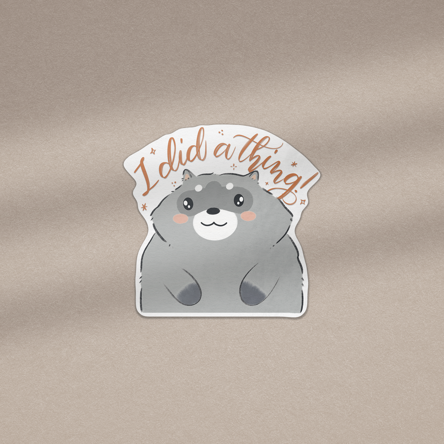 I Did A Thing - Waro Raccoon Vinyl Sticker