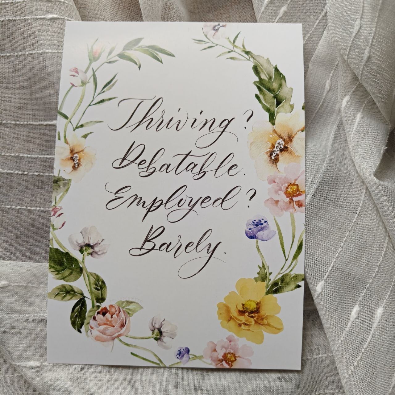 Thriving? Debatable. Employed? Barely. Print