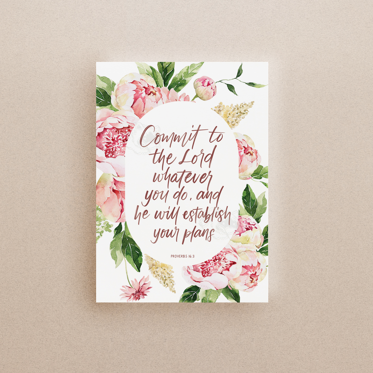 Proverbs 16:3 Bible Verse Print