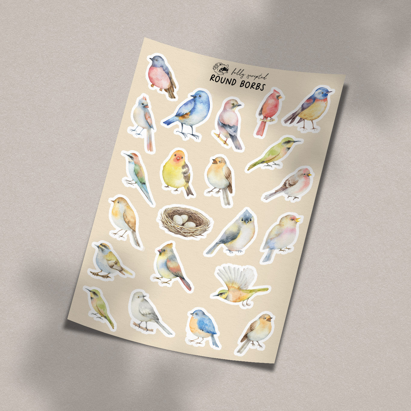 Round Borbs Vinyl Sticker Sheet