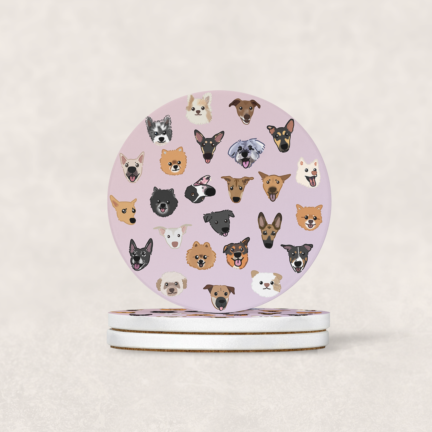 Rescued Dogs Coaster
