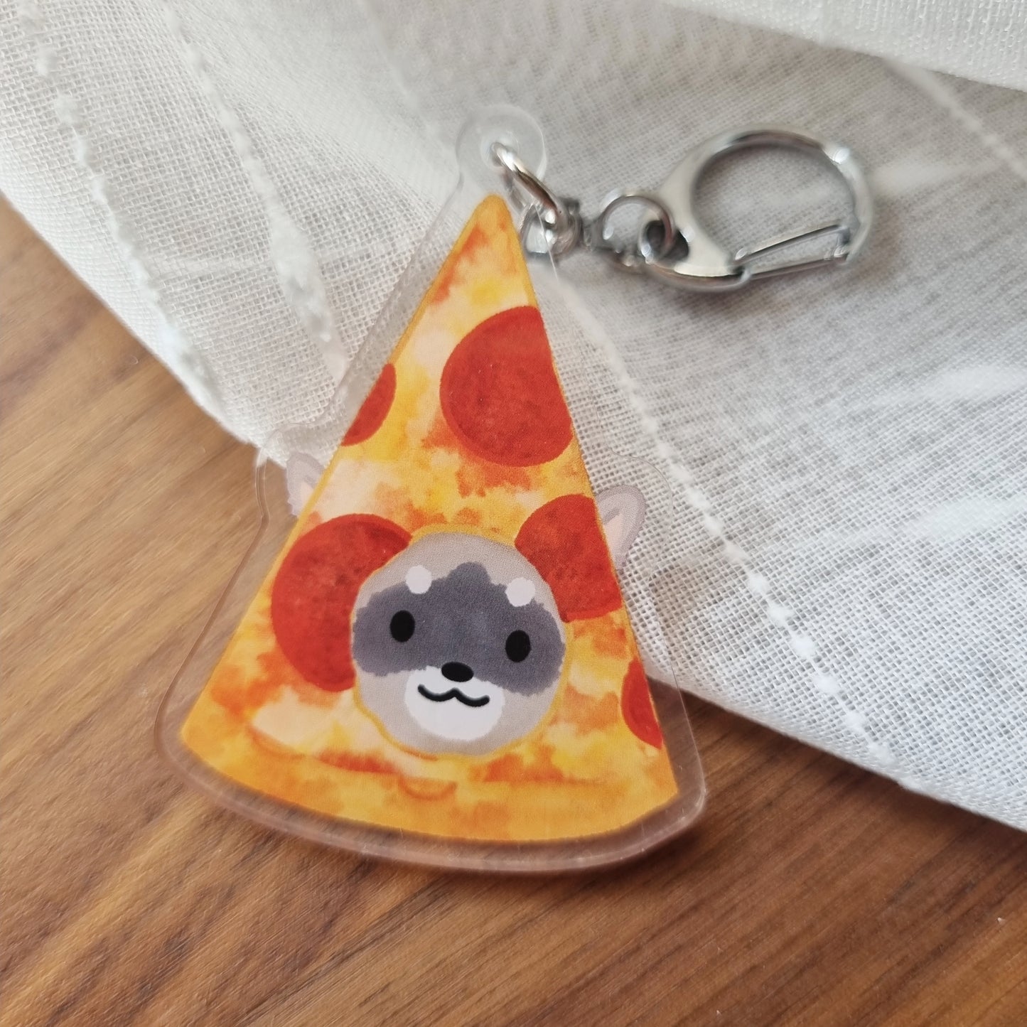 Pizza Waro Keychain