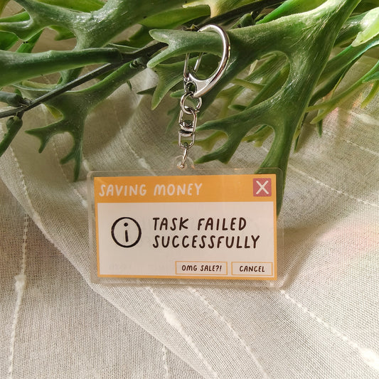 Saving Money - Task Failed Keychain