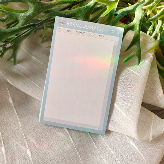 Brain_Dump.txt Notepad