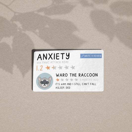 Anxiety - Gooble Reviews Vinyl Sticker