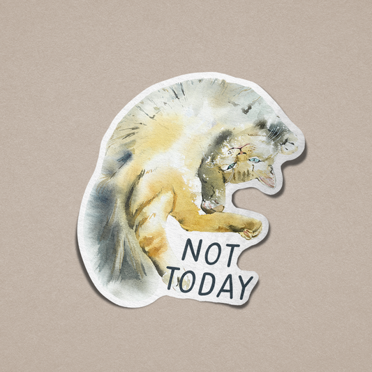 Not Today Vinyl Sticker