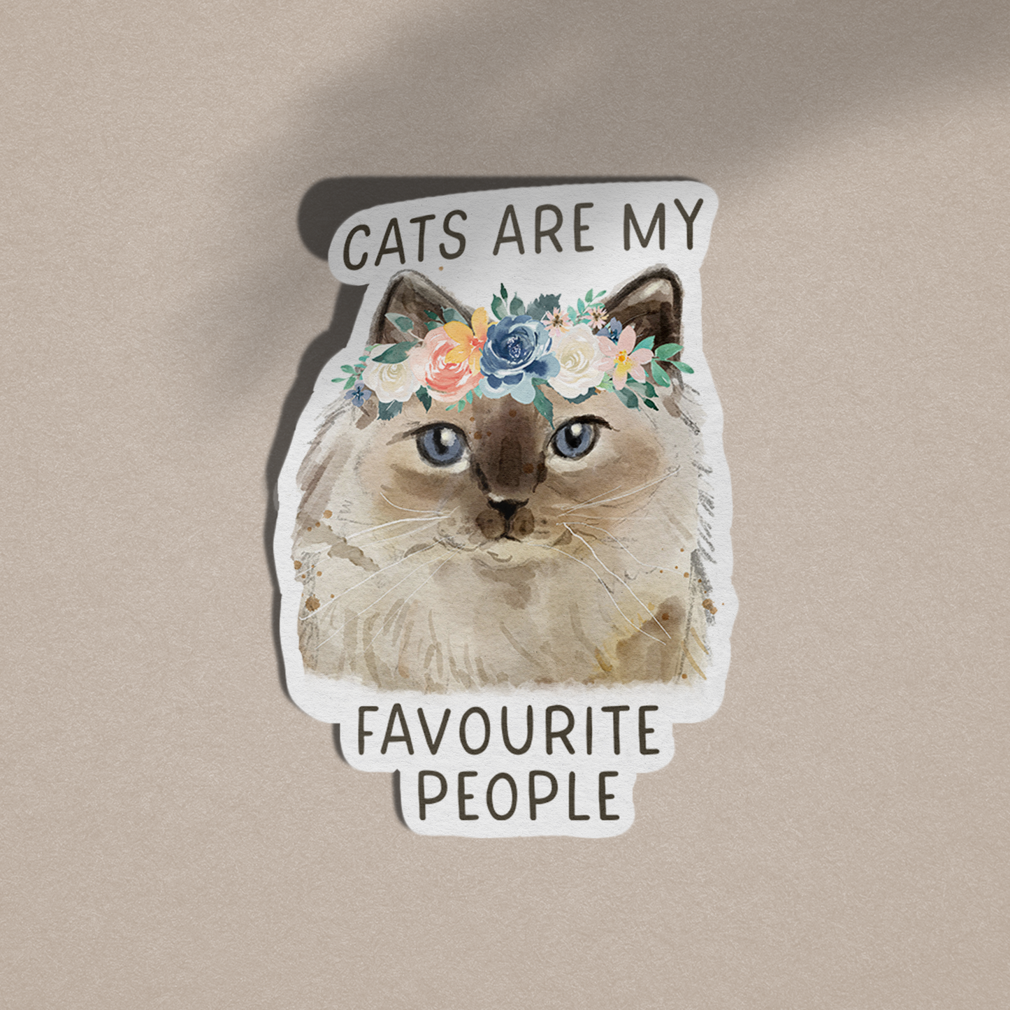 My Favourite People are Cats Vinyl Sticker