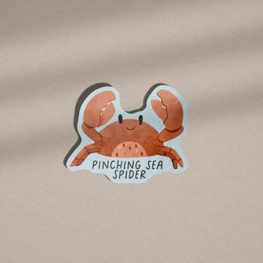 Pinching Sea Spider / Crab Vinyl Sticker