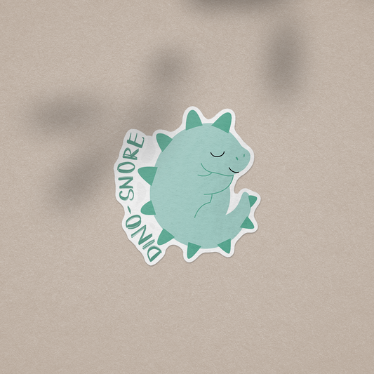 Dino-snore Vinyl Sticker