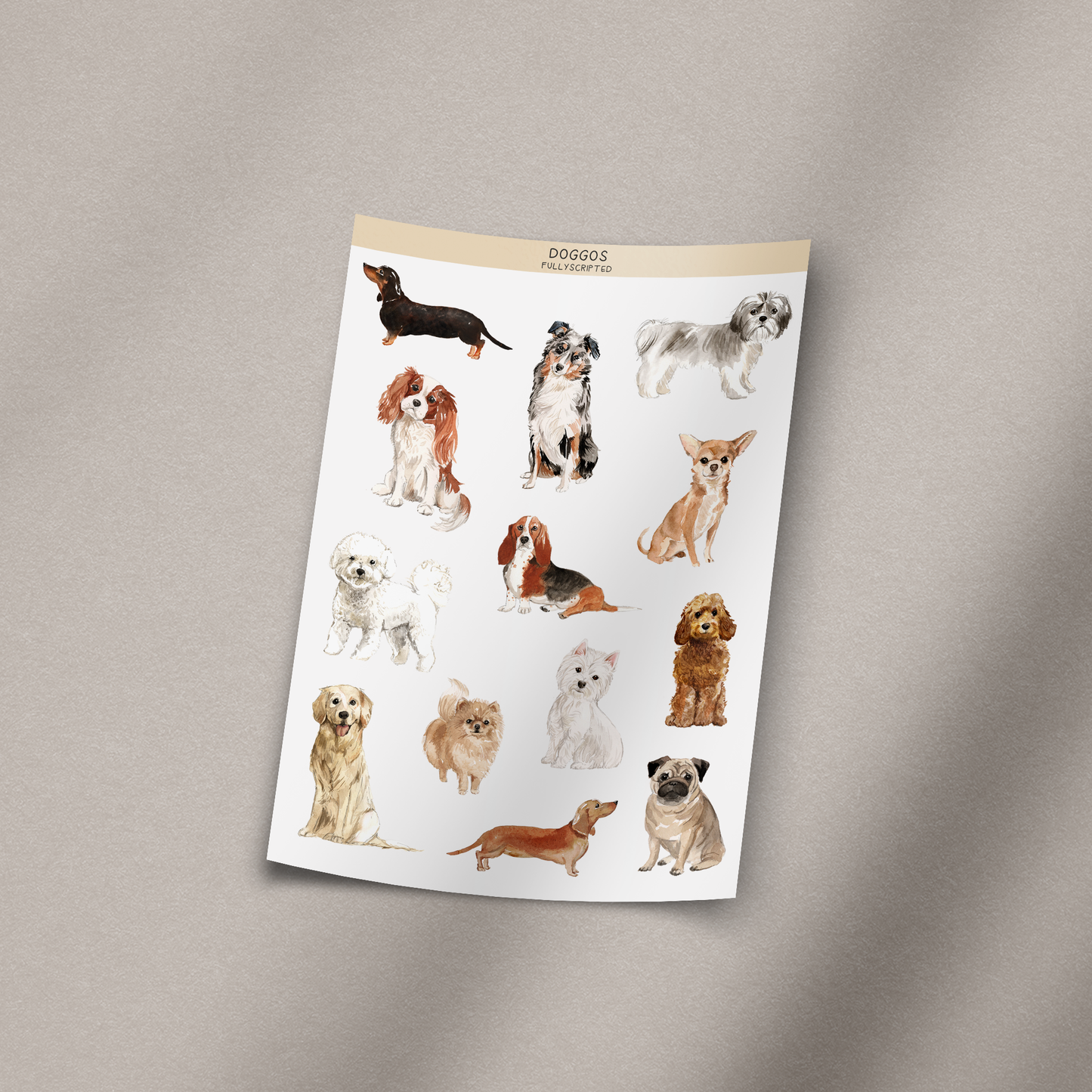 Doggos Vinyl Sticker Sheet
