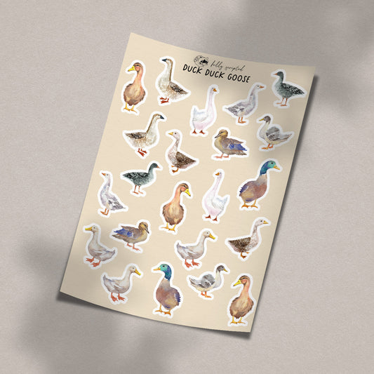Duck Duck Goose Vinyl Sticker Sheet