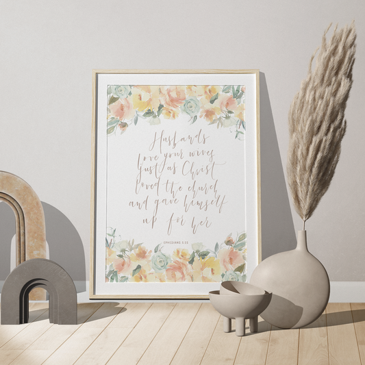 Ephesians 5:25 Bible Verse Print