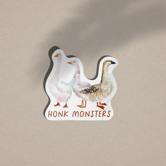 Honk Monsters / Geese Vinyl Sticker