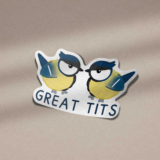 Great Tits Vinyl Sticker