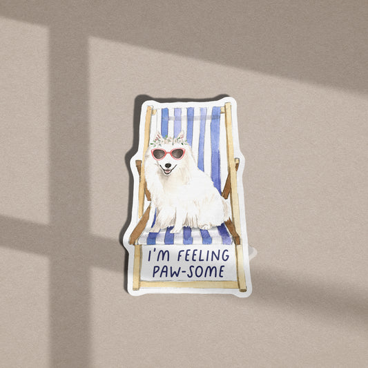 I'm Feeling Paw-some Ver. 2 Vinyl Sticker