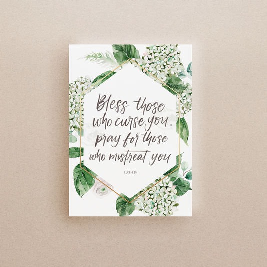 Luke 6:28 Bible Verse Print