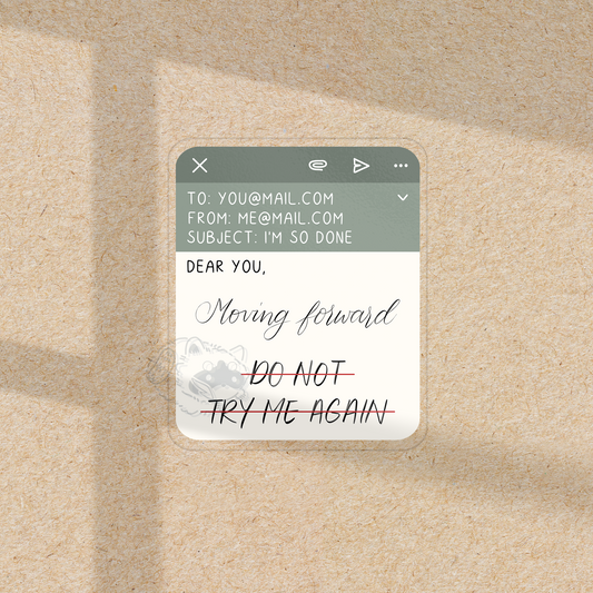 Moving Forward - Transparent Vinyl Sticker