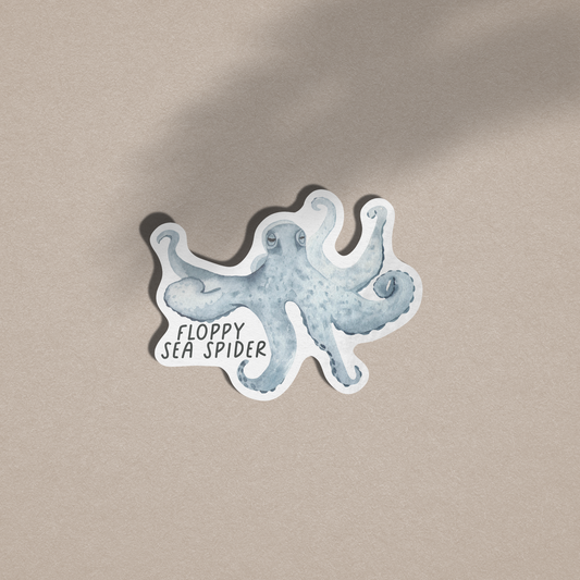 Floppy Sea Spider / Octopus Vinyl Sticker