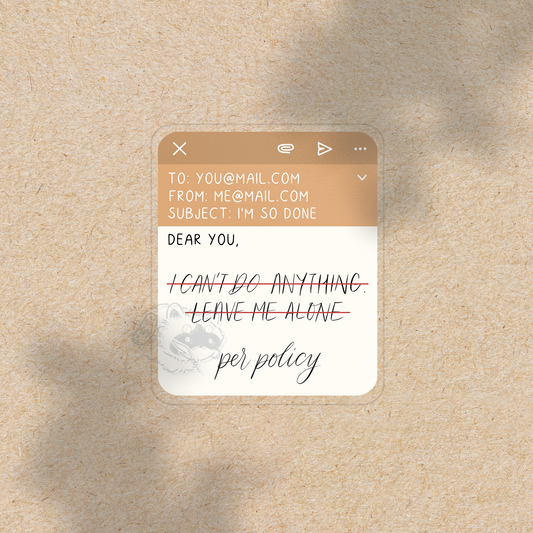 Per Policy - Transparent Vinyl Sticker