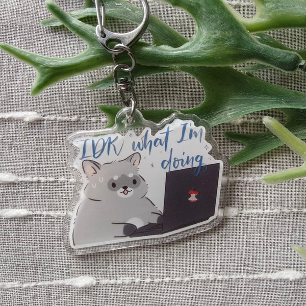 IDK What I'm Doing - Waro Raccoon Keychain