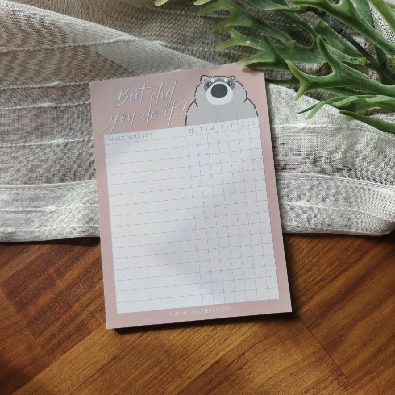 Habit Tracker Notepad