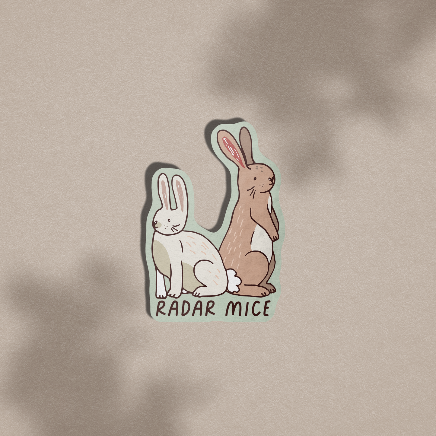 Radar Mice / Rabbits Vinyl Sticker