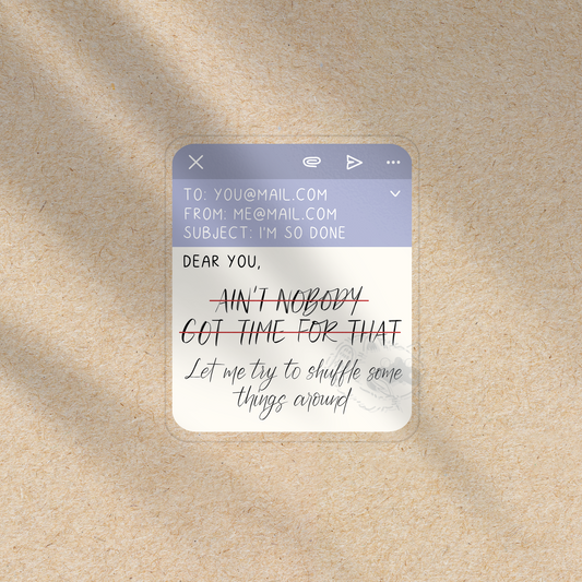 Shuffle Things Around - Transparent Vinyl Sticker