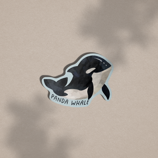 Panda Whale / Killer Whale Vinyl Sticker