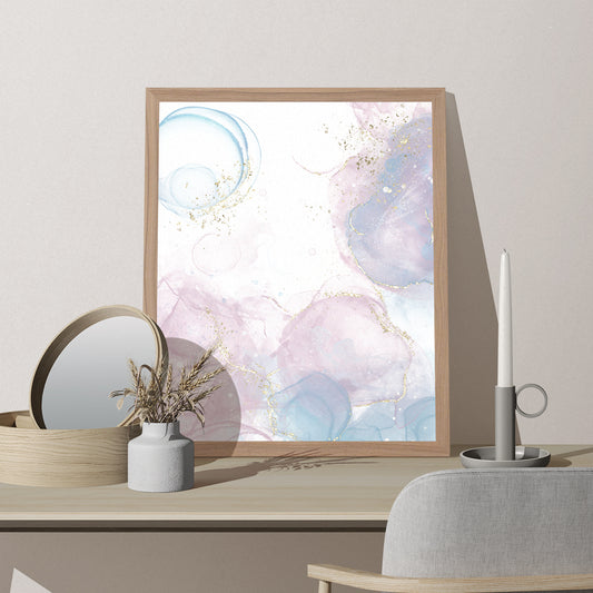 Pastel Cotton Candy Alcohol Ink Painting